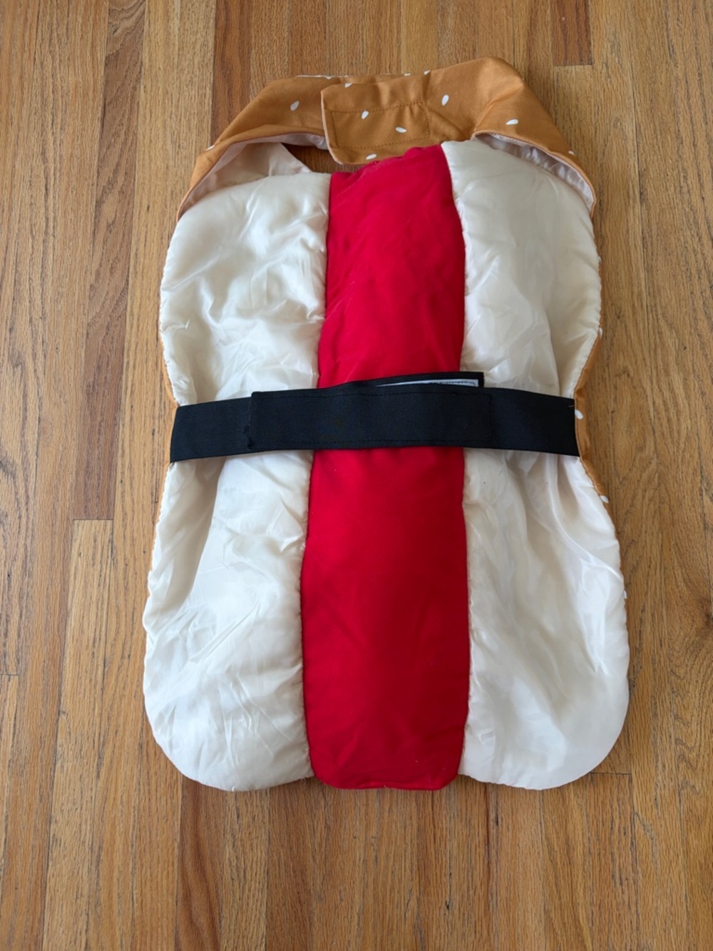 Dog Hot Dog Costume — Gold, Red & Green - Picture 3 of 4